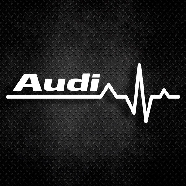 Pegatinas: Cardiograma Audi