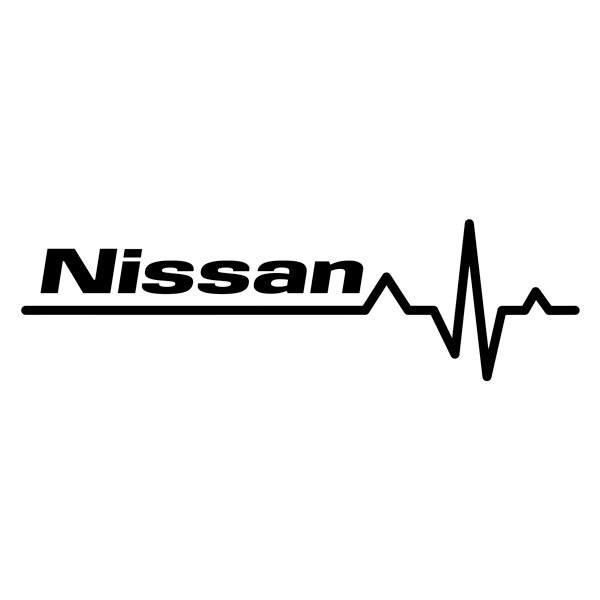 Pegatinas: Cardiograma Nissan