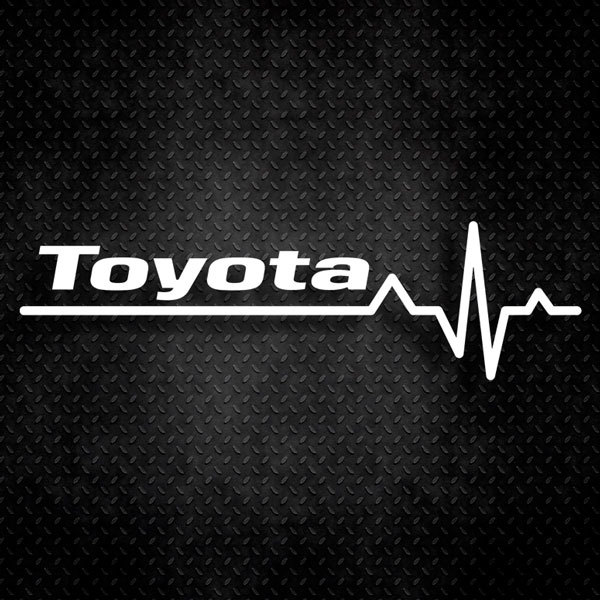 Pegatinas: Cardiograma Toyota