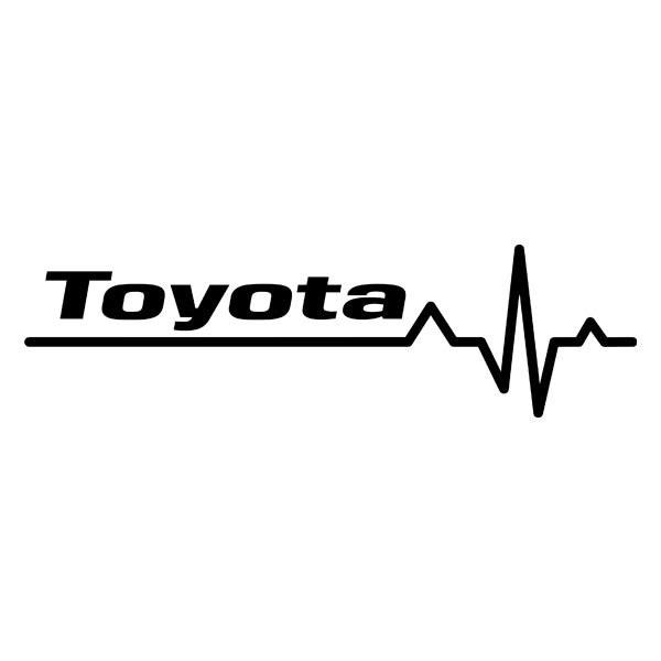 Pegatinas: Cardiograma Toyota