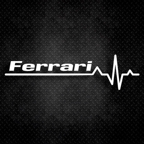 Pegatinas: Cardiograma Ferrari 0