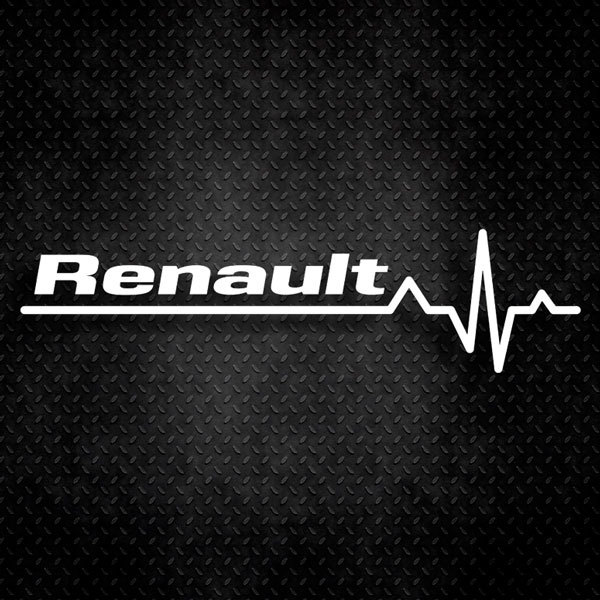 Pegatinas: Cardiograma Renault