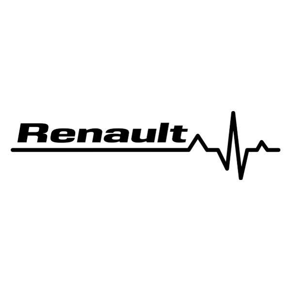 Pegatinas: Cardiograma Renault