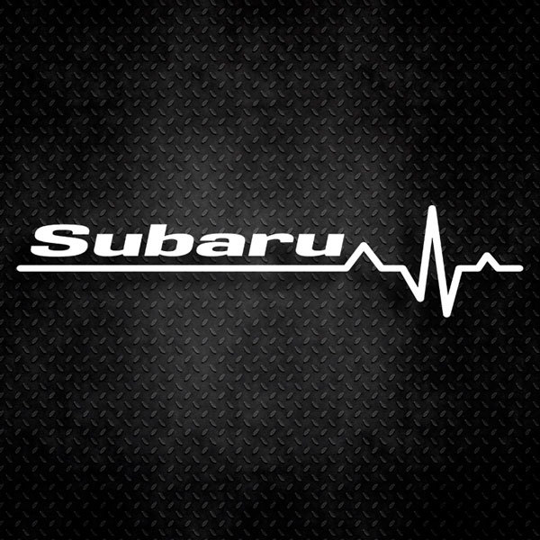 Pegatinas: Cardiograma Subaru