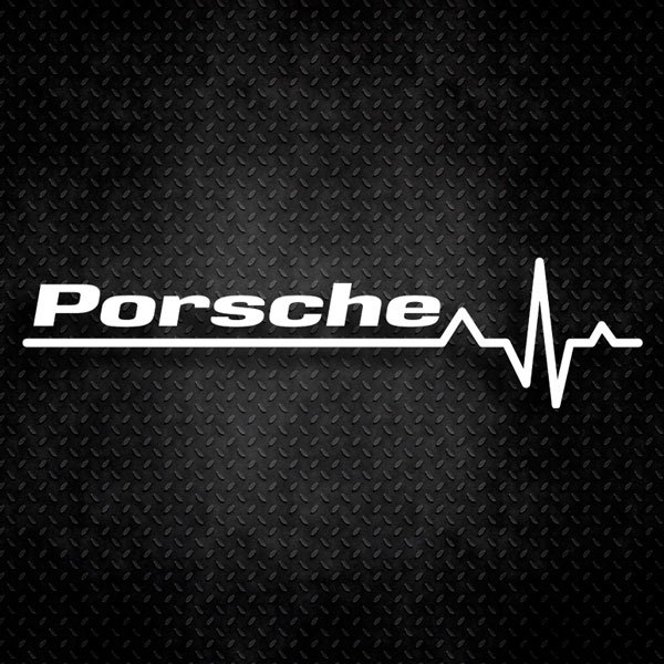 Pegatinas: Cardiograma Porsche