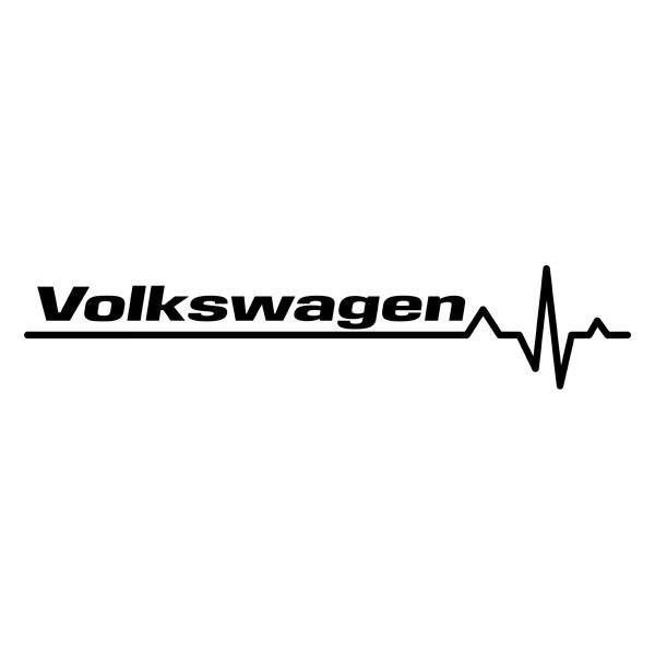 Pegatinas: Cardiograma Volkswagen