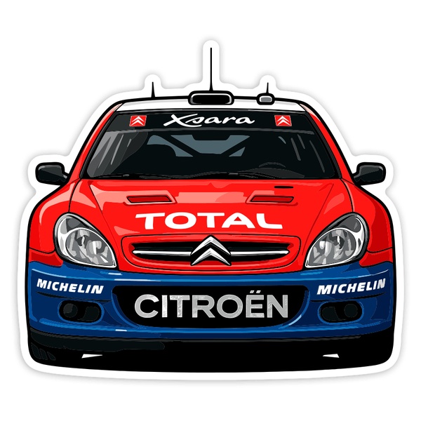 Pegatinas: Coche Citroën Xsara Rally