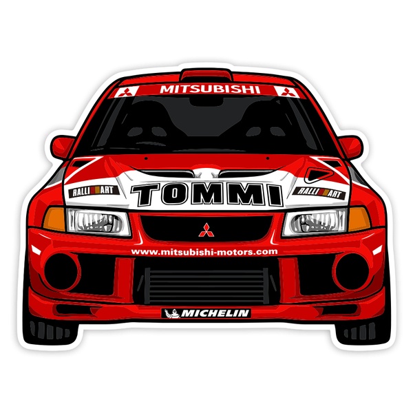 Pegatinas: Coche Mitsubishi Lancer Tommi Rally