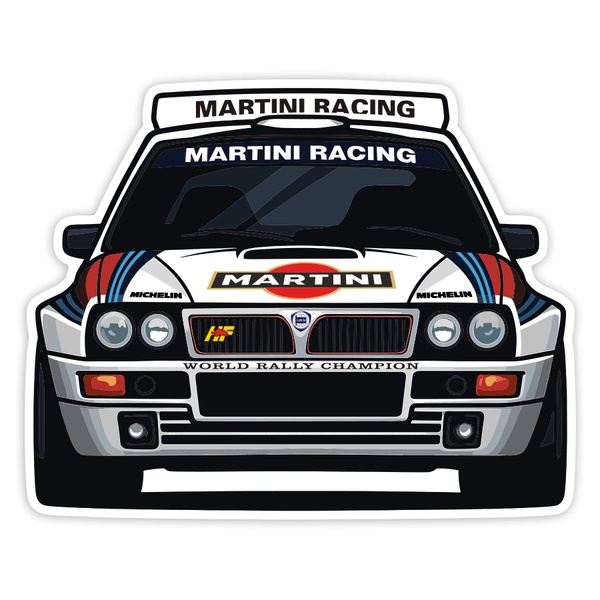 Pegatinas: Coche Lancia Delta Martini Rally