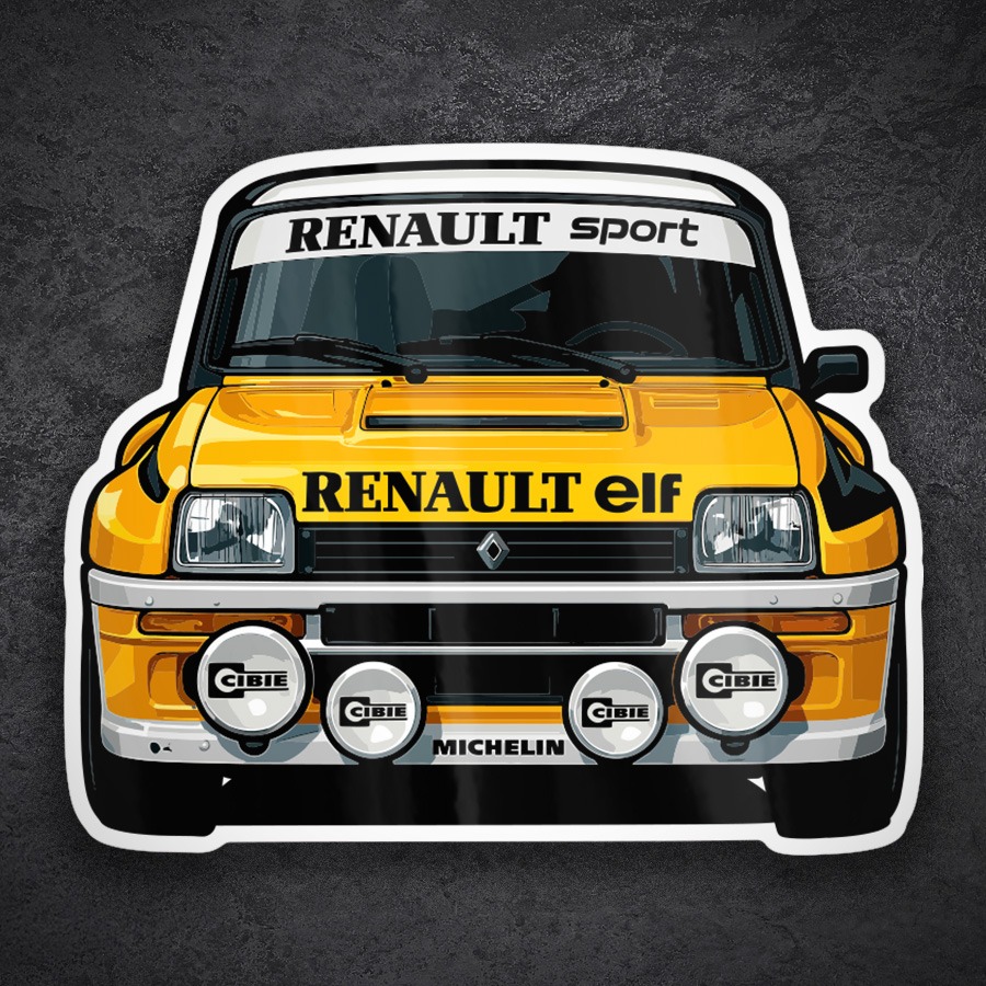 Pegatinas: Coche Renault 5 Turbo Rally