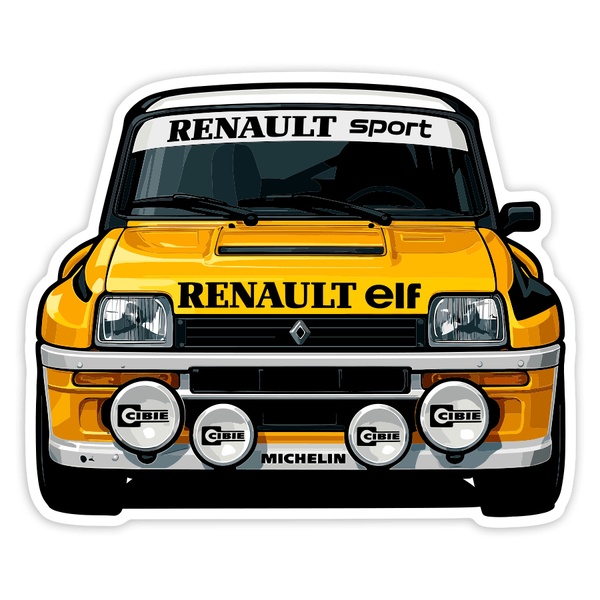 Pegatinas: Coche Renault 5 Turbo Rally