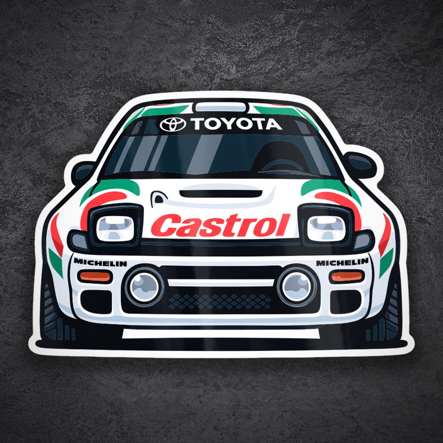 Pegatinas: Coche Toyota Celica Castrol Rally