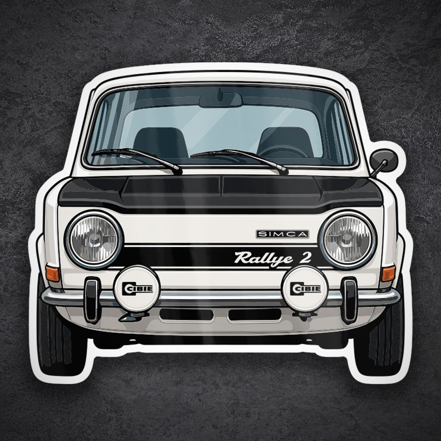 Pegatinas: Coche Simca Rallye 2