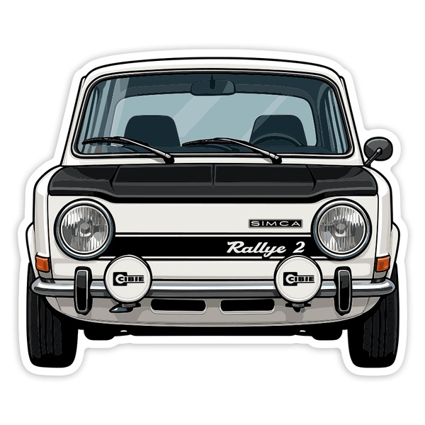 Pegatinas: Coche Simca Rallye 2