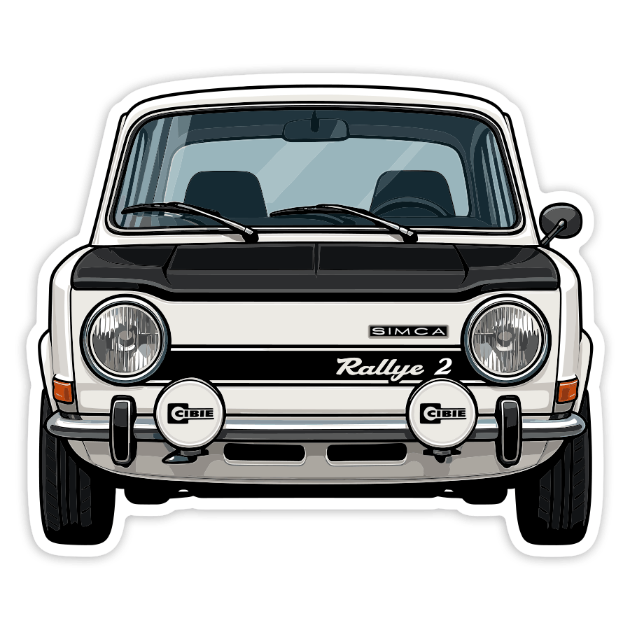 Pegatinas: Coche Simca Rallye 2