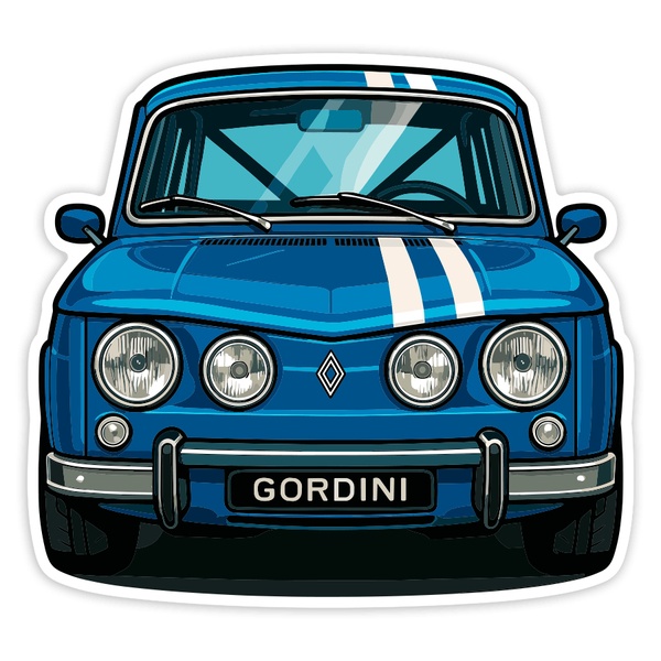 Pegatinas: Coche Renault 8 Gordini