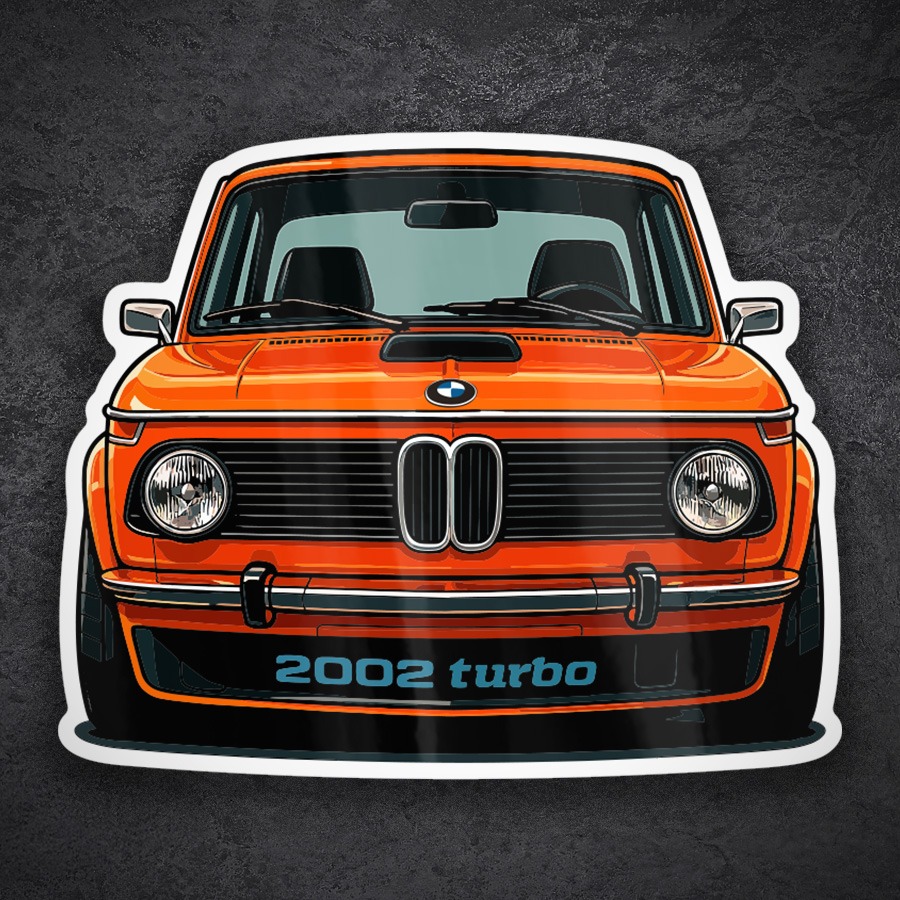 Pegatinas: Coche BMW 2002 Turbo