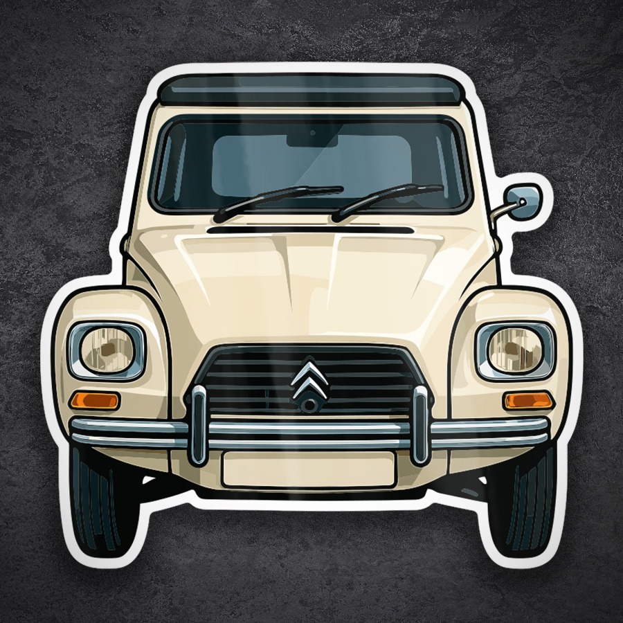 Pegatinas: Coche Citroën Dyane