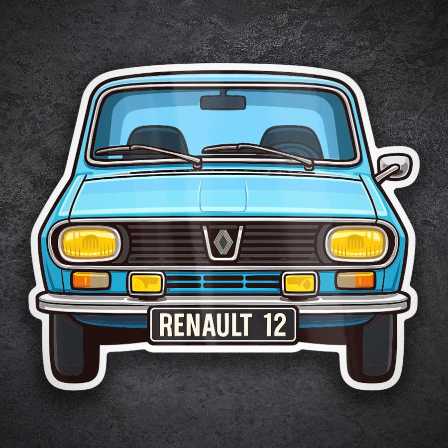 Pegatinas: Coche Renault 12