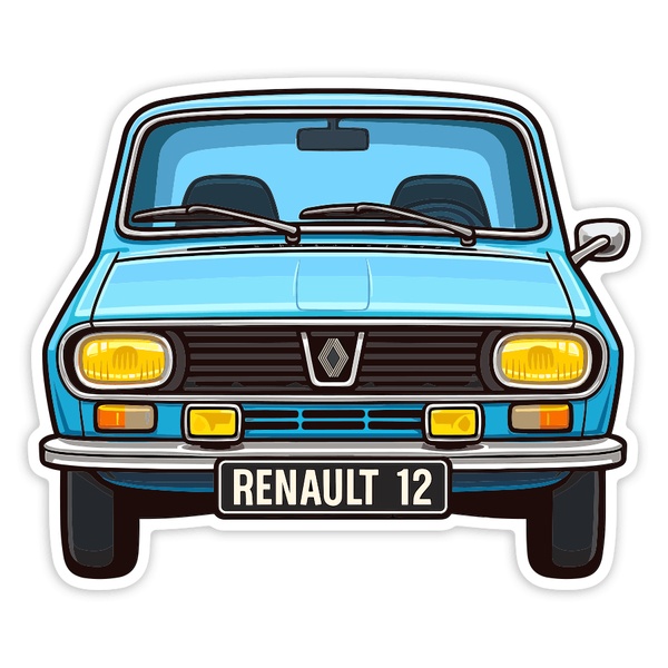 Pegatinas: Coche Renault 12