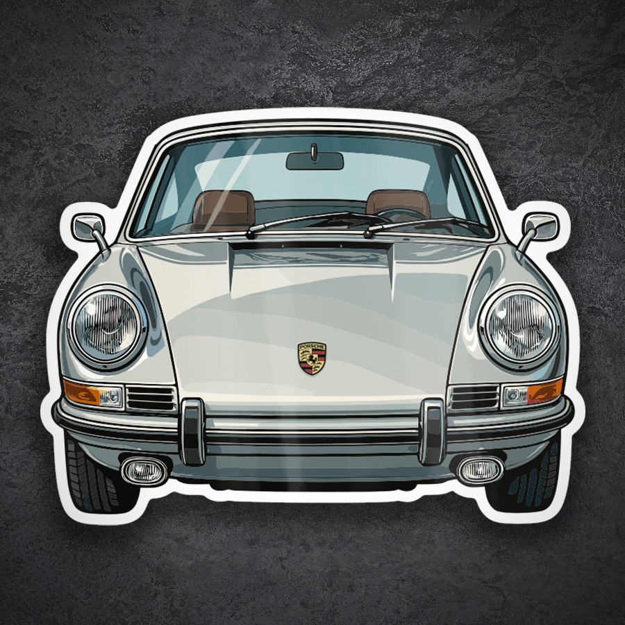 Pegatinas: Coche Porsche 911 Clásico
