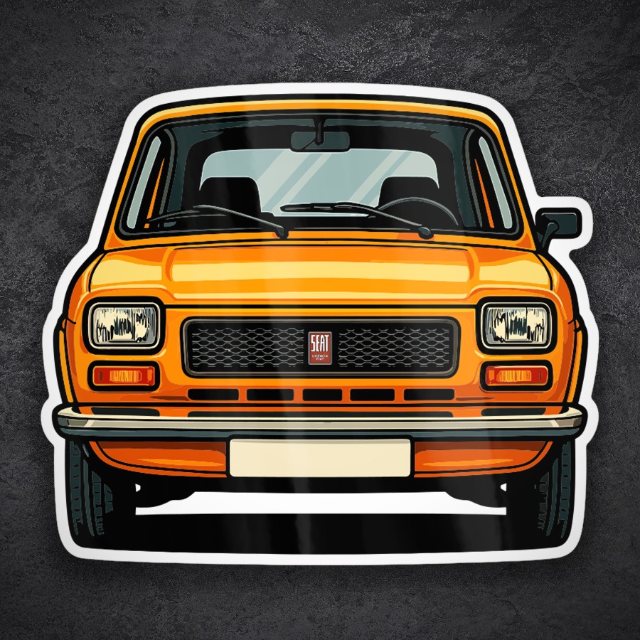 Pegatinas: Coche SEAT 127