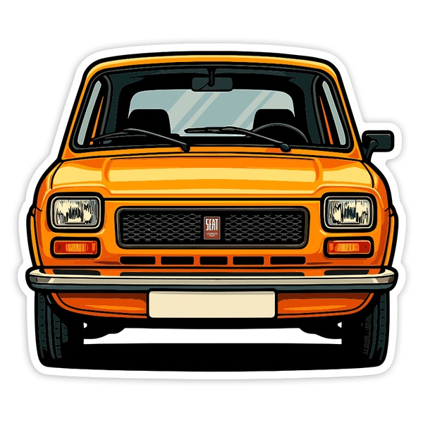 Pegatinas: Coche SEAT 127