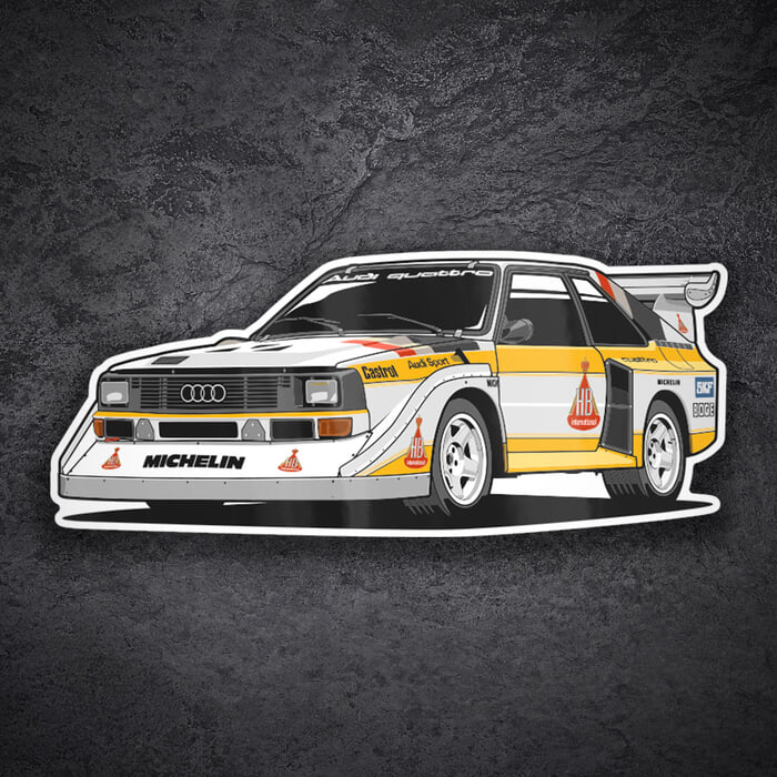 Pegatinas: Audi Quattro S1 Grupo B