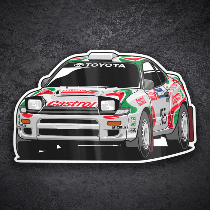 Pegatinas: Toyota Celica ST185 Castrol