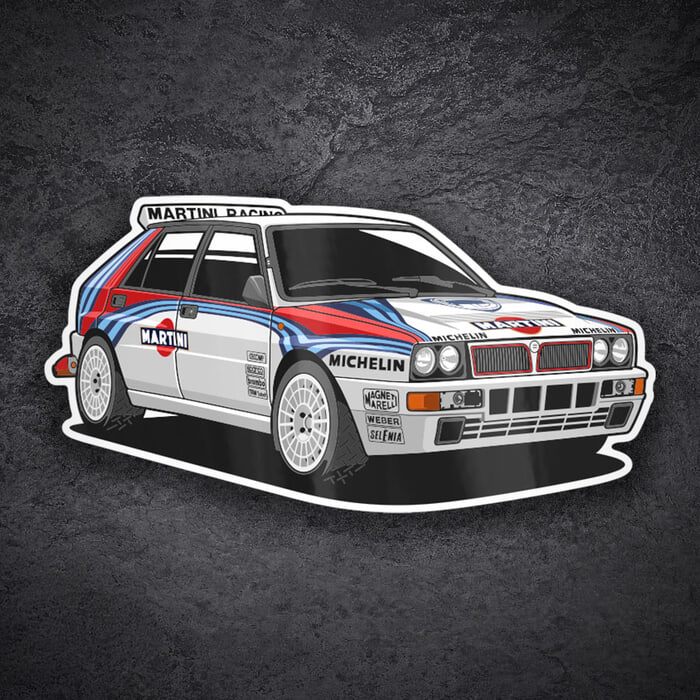 Pegatinas: Lancia Delta Integrale Martini
