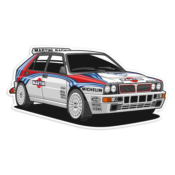 Pegatinas: Lancia Delta Integrale Martini