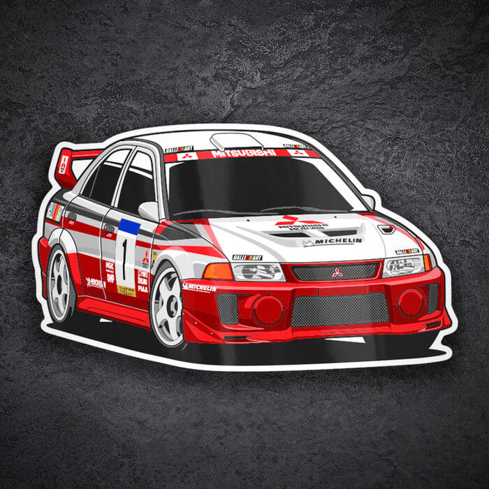 Pegatinas: Mitsubishi Lancer Evo VI