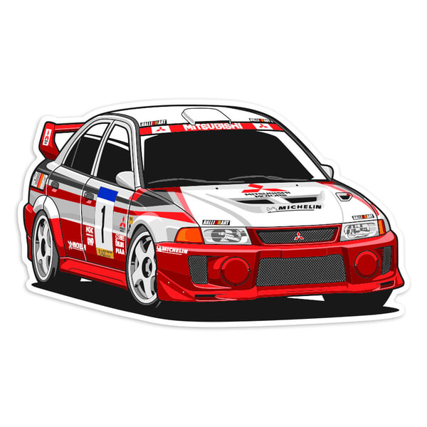 Pegatinas: Mitsubishi Lancer Evo VI