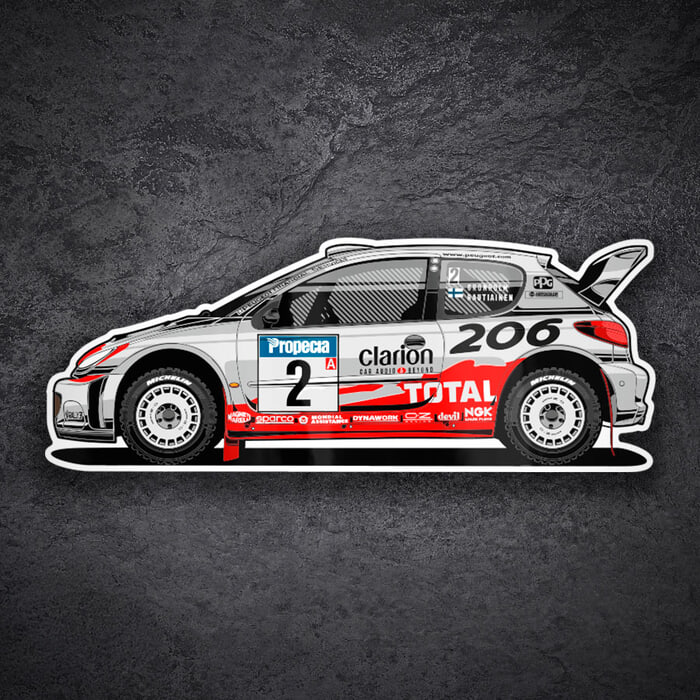 Pegatinas: Peugeot 206 WRC