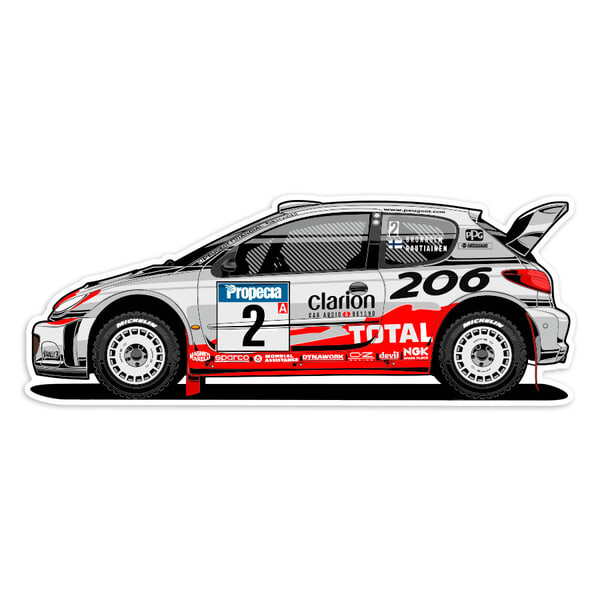 Pegatinas: Peugeot 206 WRC