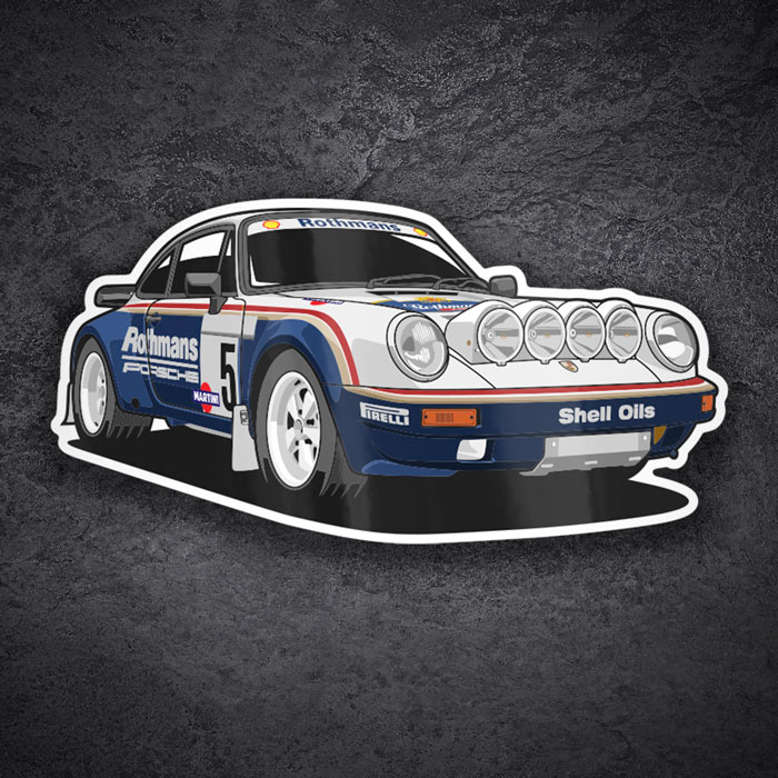 Pegatinas: Porsche 911 Rothmans