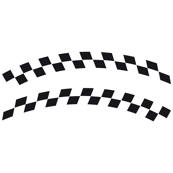 Pegatinas: Banderas Racing 7