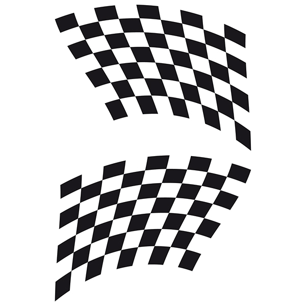 Pegatinas: Banderas Racing 21