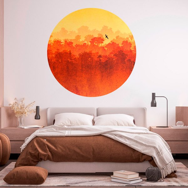 Vinilos Decorativos: Atardecer en la Selva