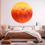 Vinilos Decorativos: Atardecer en la Selva 3