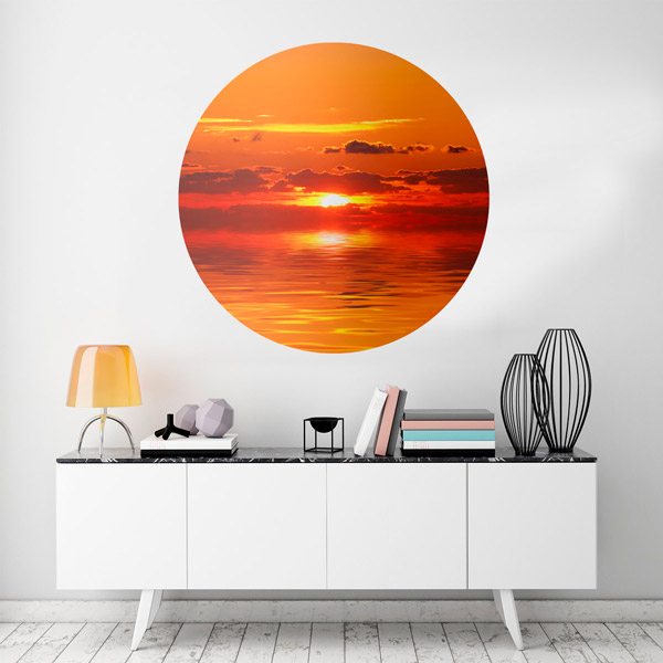 Vinilos Decorativos: Atardecer en el Mar