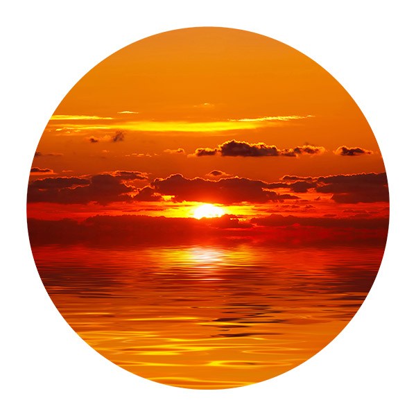 Vinilos Decorativos: Atardecer en el Mar