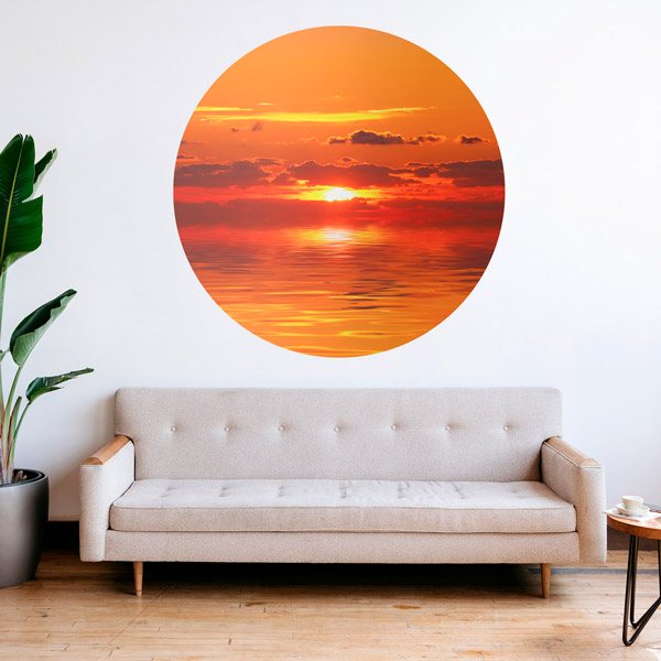 Vinilos Decorativos: Atardecer en el Mar
