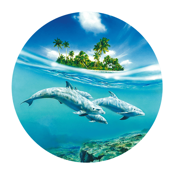 Vinilos Decorativos: Delfines por el Mar