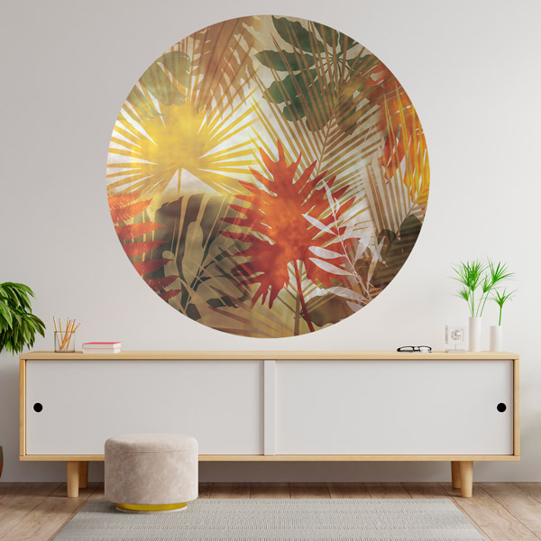 Vinilos Decorativos: Hojas de Palmera de Colores