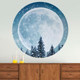 Vinilos Decorativos: Luna Llena en el Bosque 3