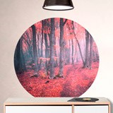 Vinilos Decorativos: Bosque Rojo 3