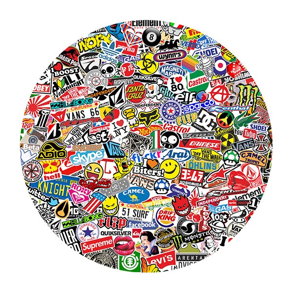 Vinilos Decorativos: Collage de Marcas