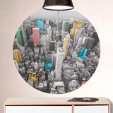 Vinilos Decorativos: Rascacielos de Colores 3