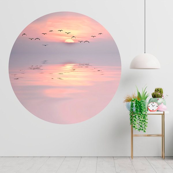 Vinilos Decorativos: Pájaros al Atardecer